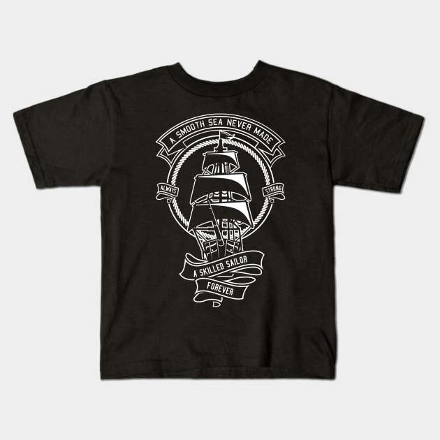 Skilled Sailor Kids T-Shirt by Z1